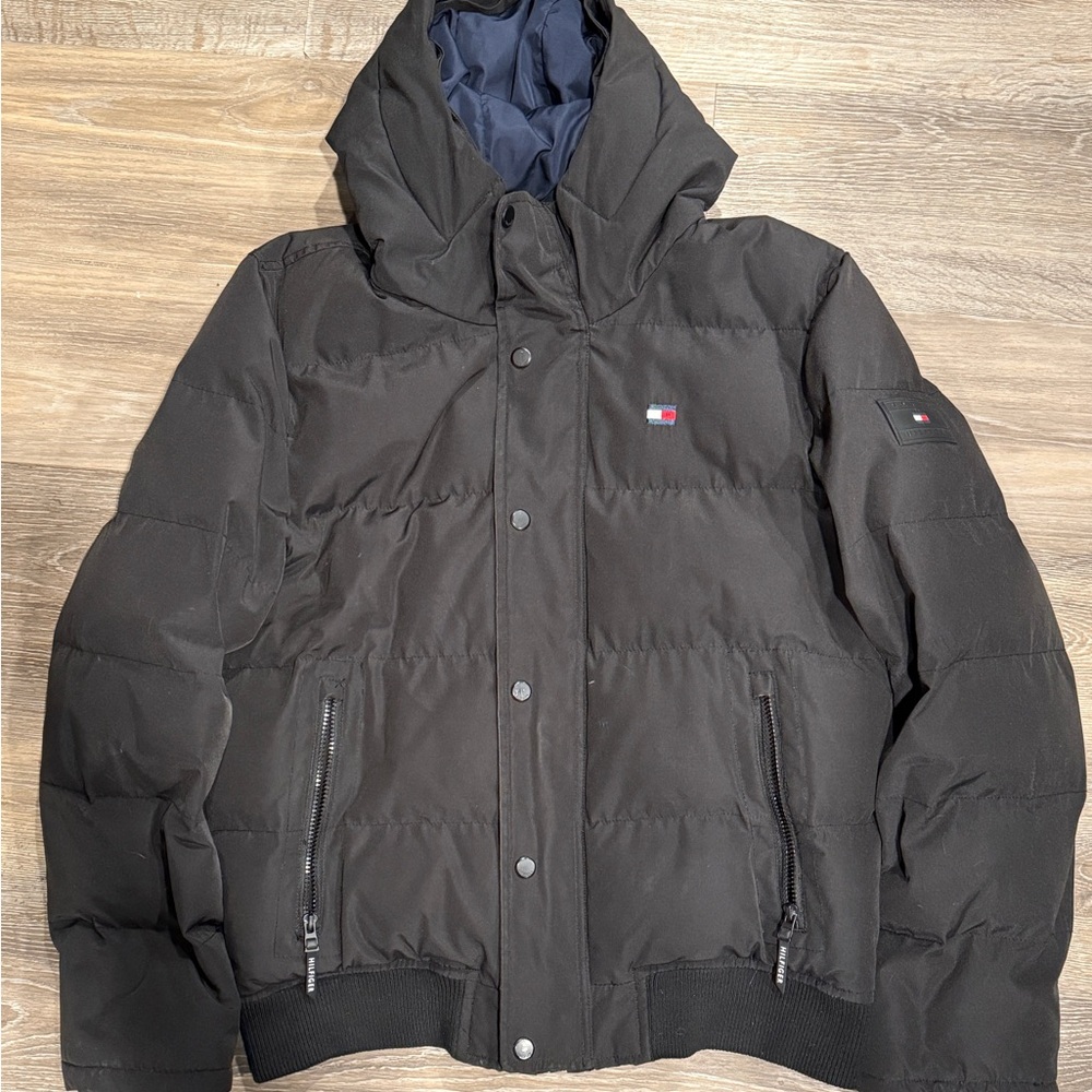 Tommy Hilfiger Men's Classic Black Puffer Coat